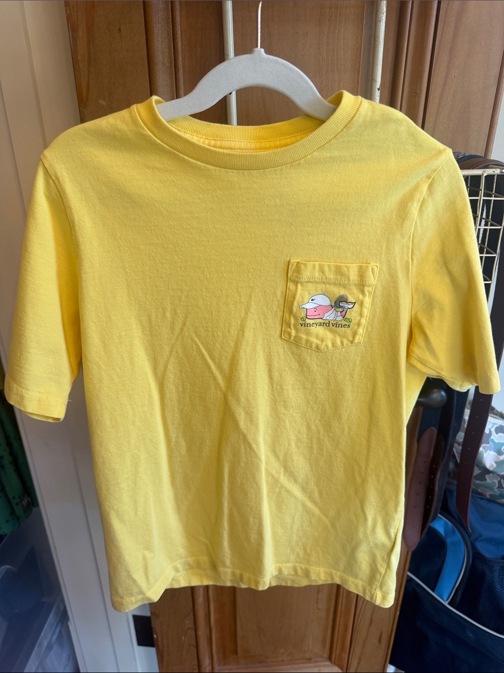 Vineyard Vines Bright Yellow Short-Sleeve Pocket Tee for Kids